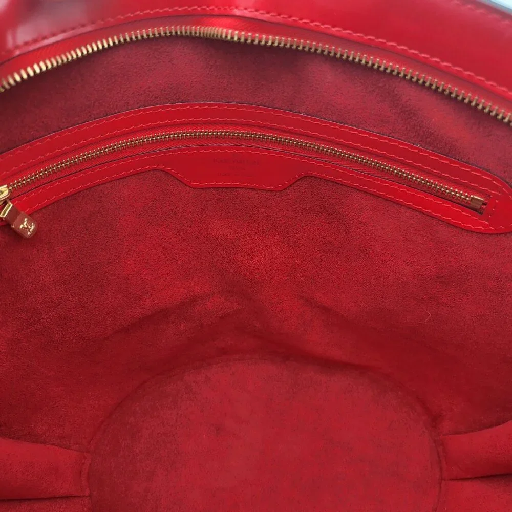 Auth Louis Vuitton Epi Red Saint Jacques Shopping‎ M52267 Shoulder bag SKS020280